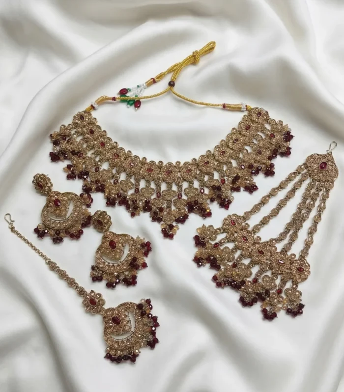Antique Coin Statement Necklace Set - Zaariyah Premium Collection